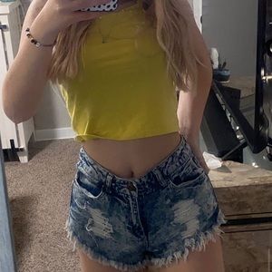 high rise Short shorts